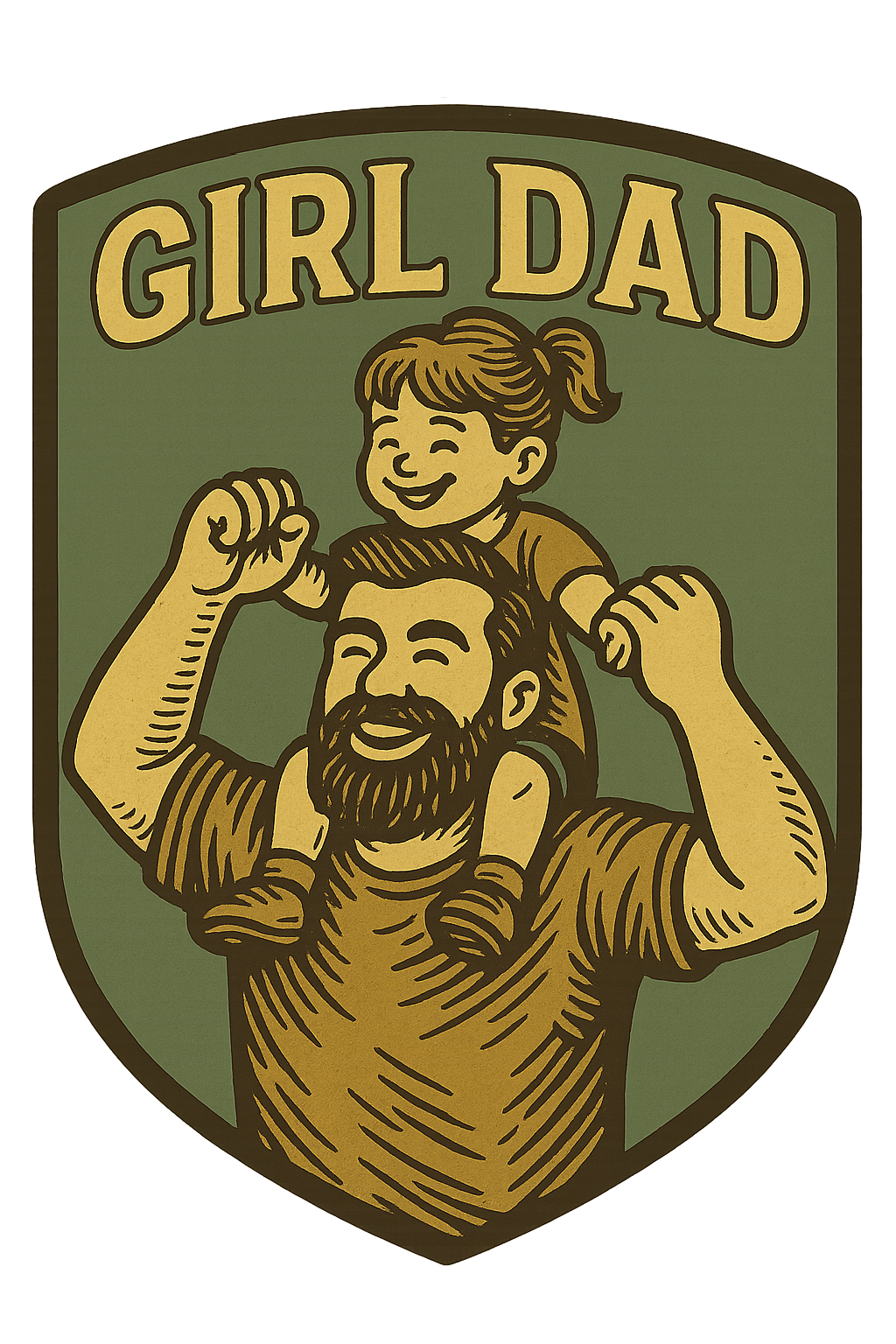 Girl Dad Badge